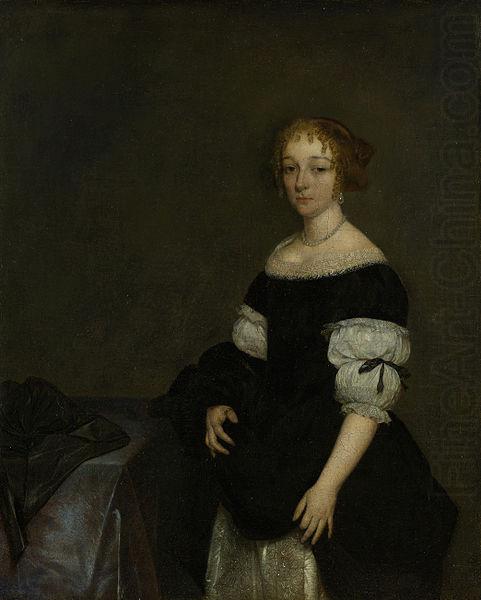 Portrait of Aletta Pancras (1649-1707)., Gerard ter Borch the Younger